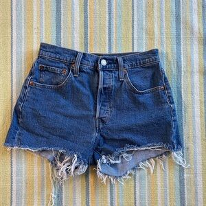 Levi's Dark Blue 501 Jean Short